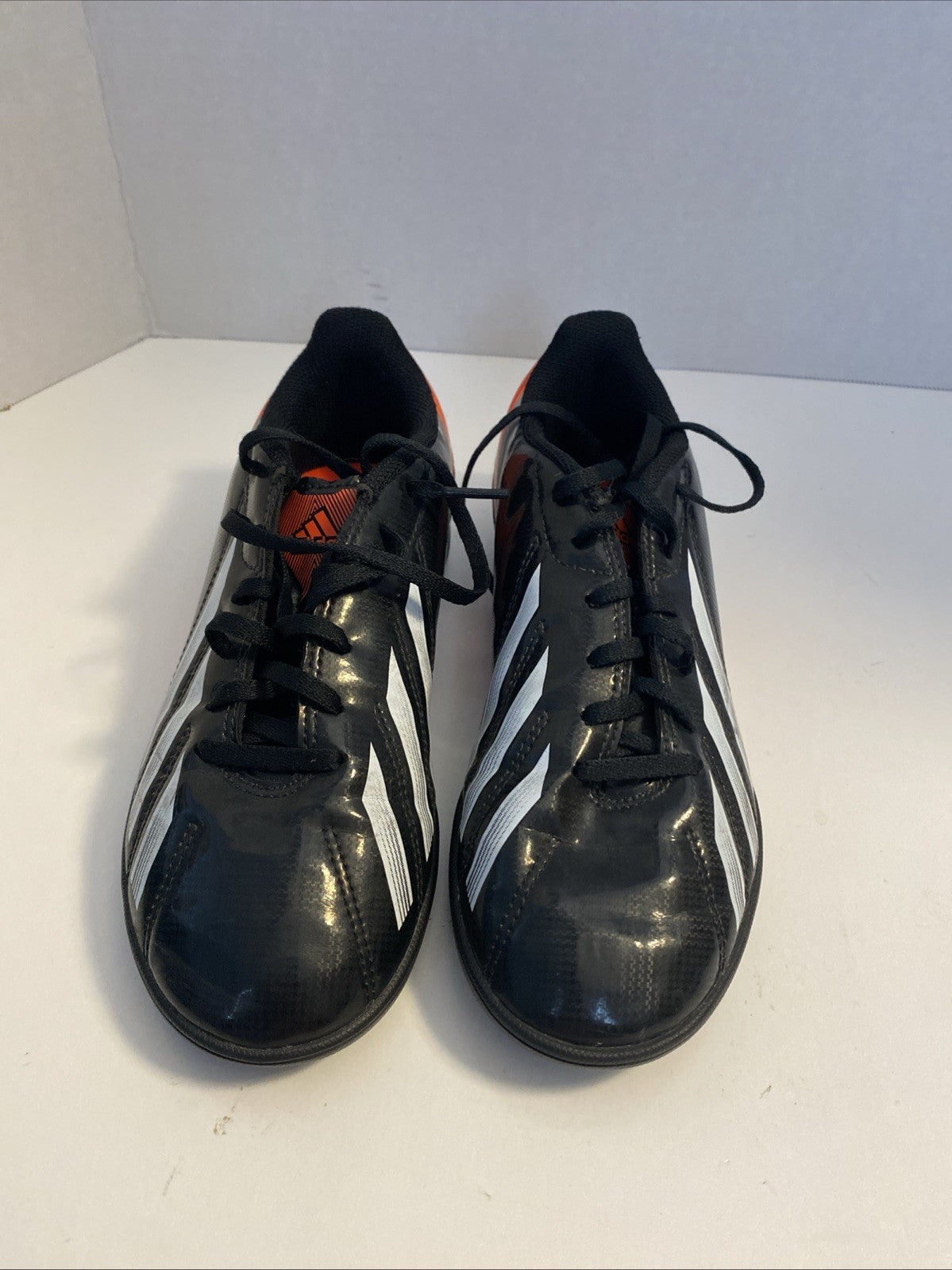 Adidas F5 F50 TRX Soccer Cleats Redish/Orange & Black EXCELLENT Size 4