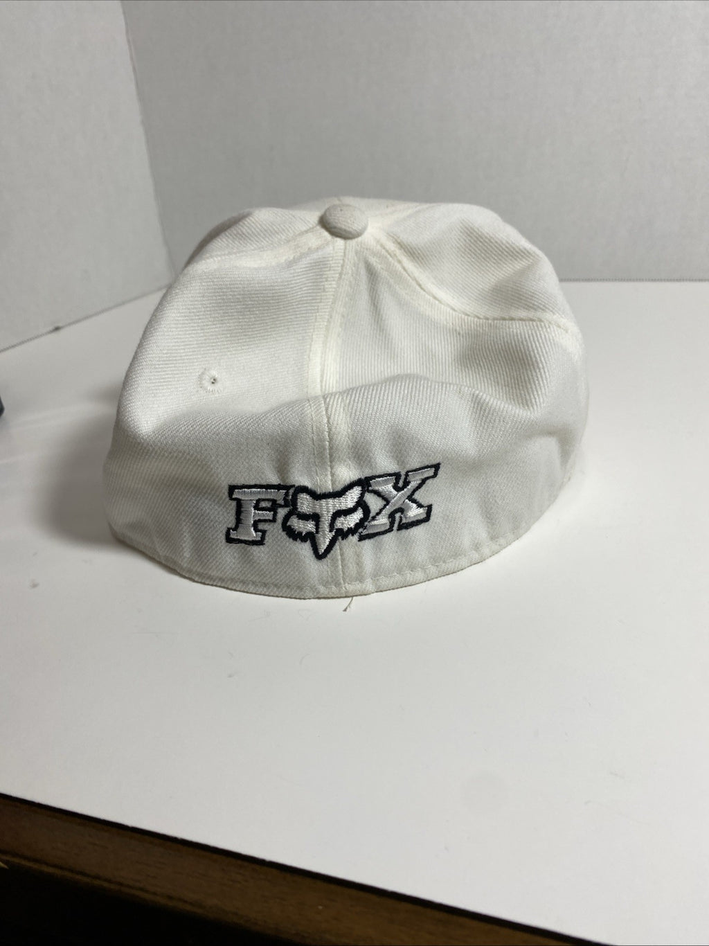 Fox Racing Motocross Bike FlexFit Stretch Fitted Cap Hat FACE LOGO  White XL