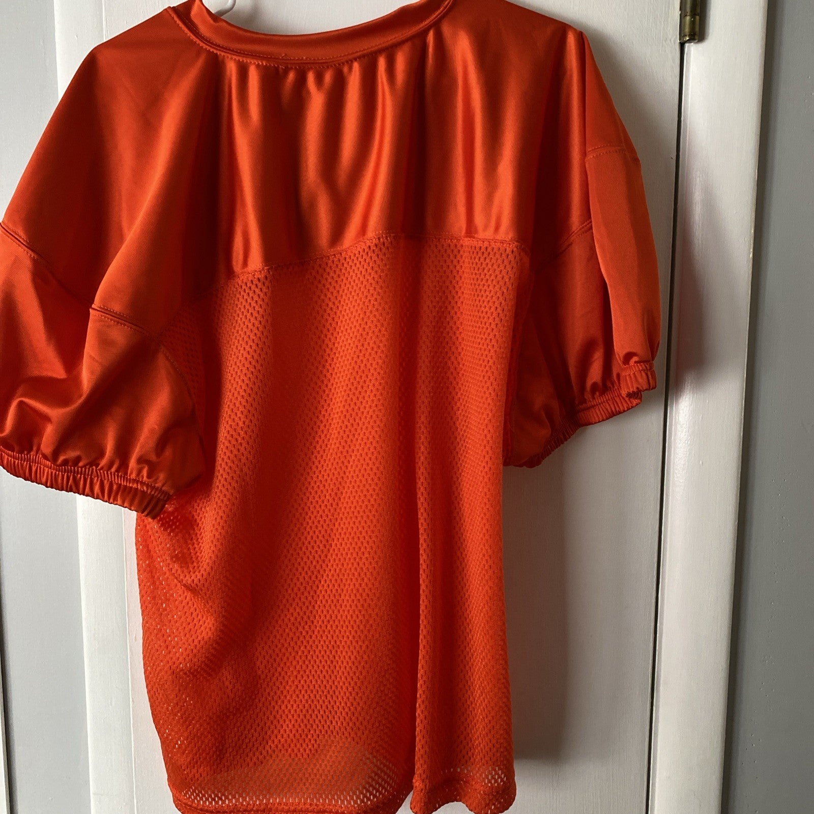 Champ pro adult extra-large orange mesh jersey elastic elastic sleeves