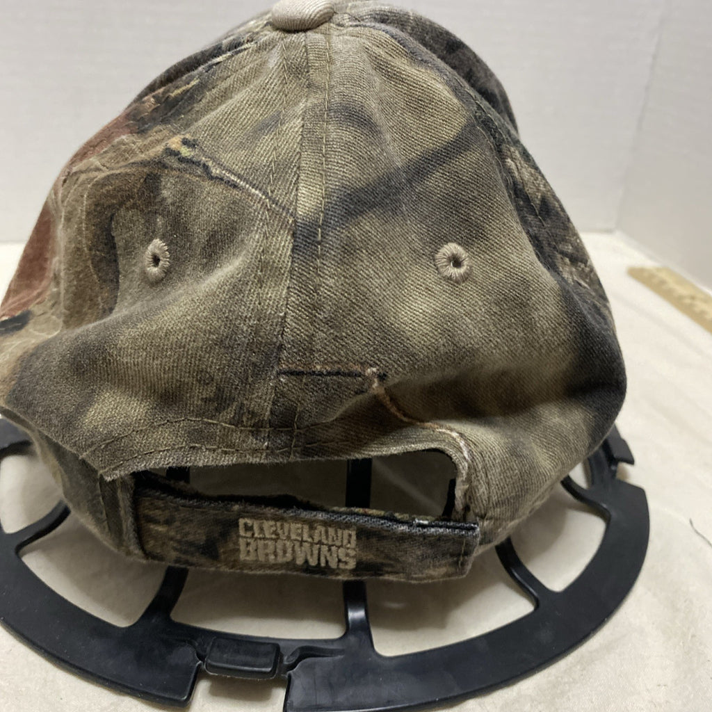 Vintage 90s Cleveland Brown Cap Camo Real Tree Adjustable