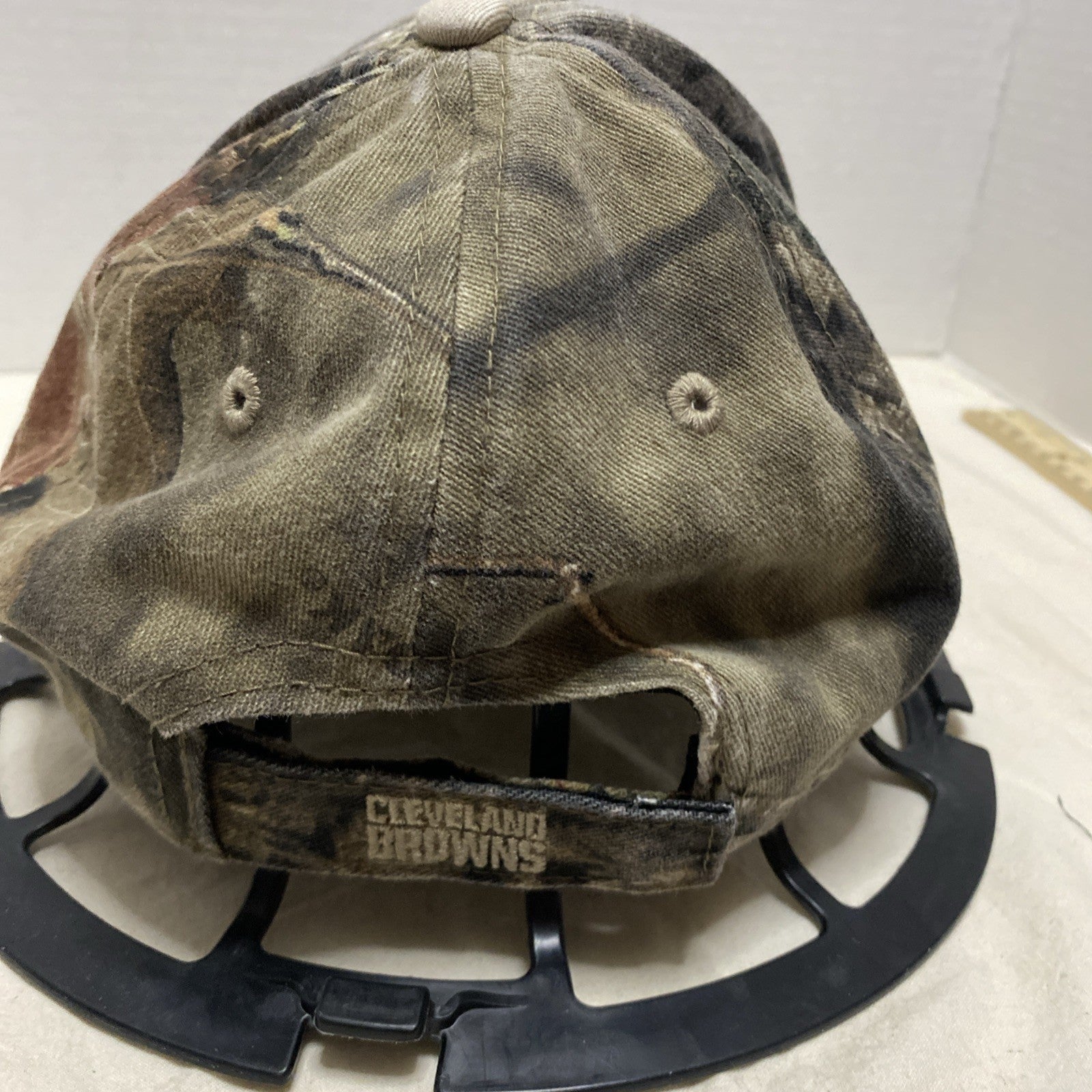 Vintage 90s Cleveland Brown Cap Camo Real Tree Adjustable