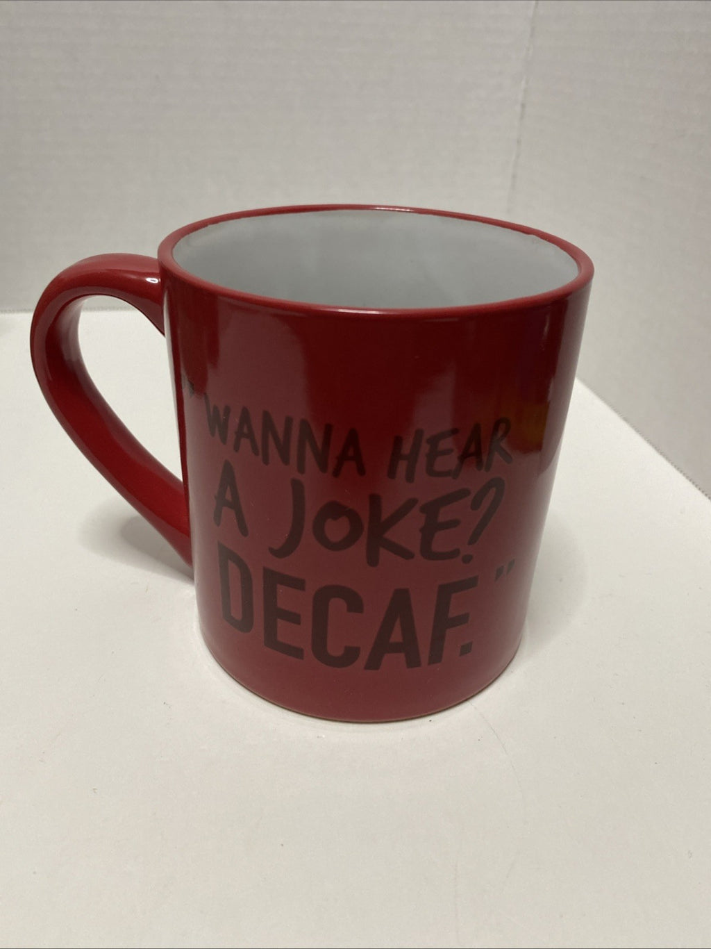 2021 M&M's Red Face Ceramic Large 16oz Coffee Mug Cup “Red Looks Good On Me”