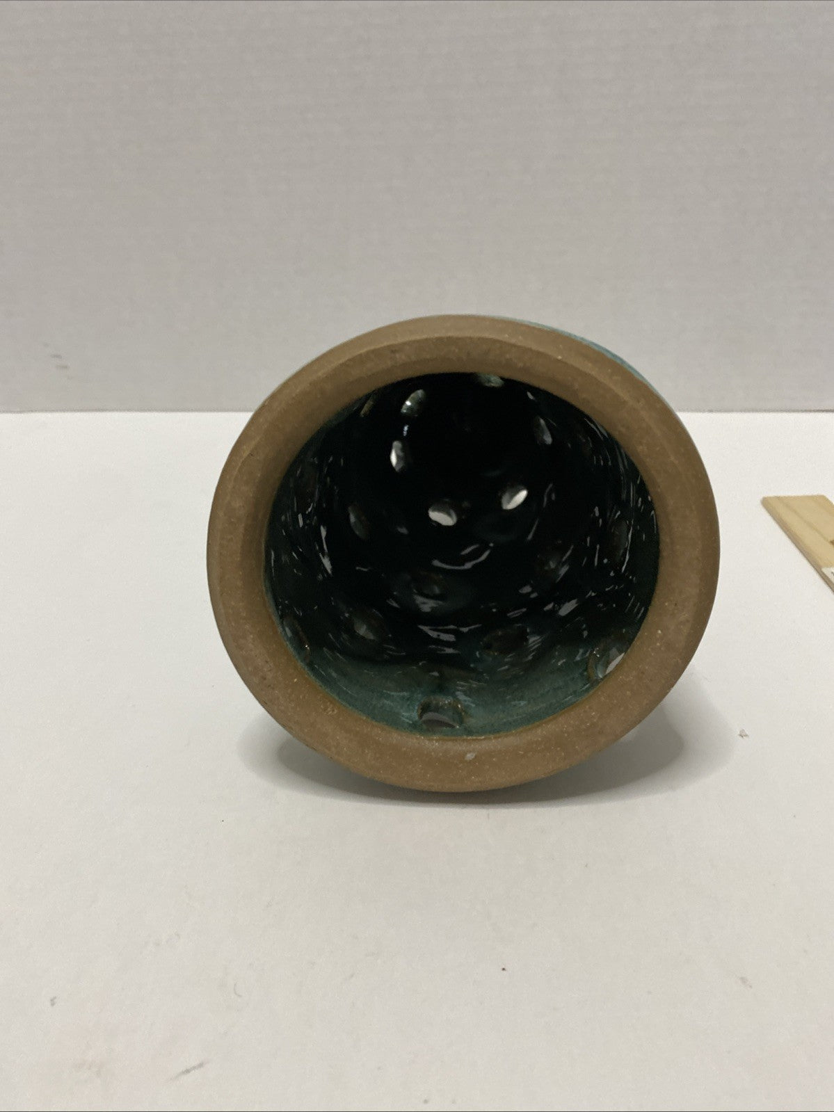 Pottery Whimsical Christmas Tree Lantern Candle Holder Decor Art Studio Pottery