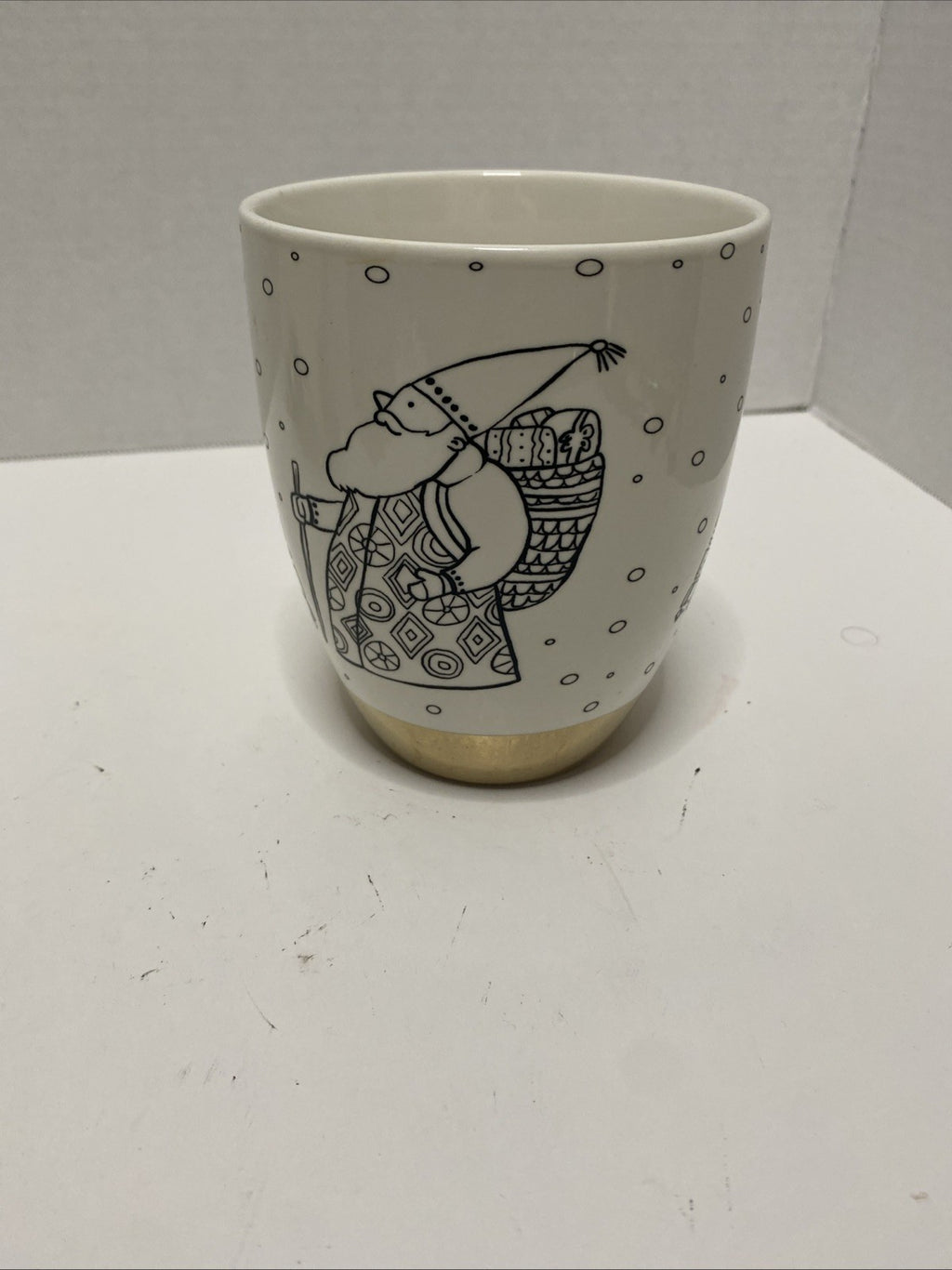 Santa Christmas Mug Christmas Coffee Cup with Santa Made By Cypress Home