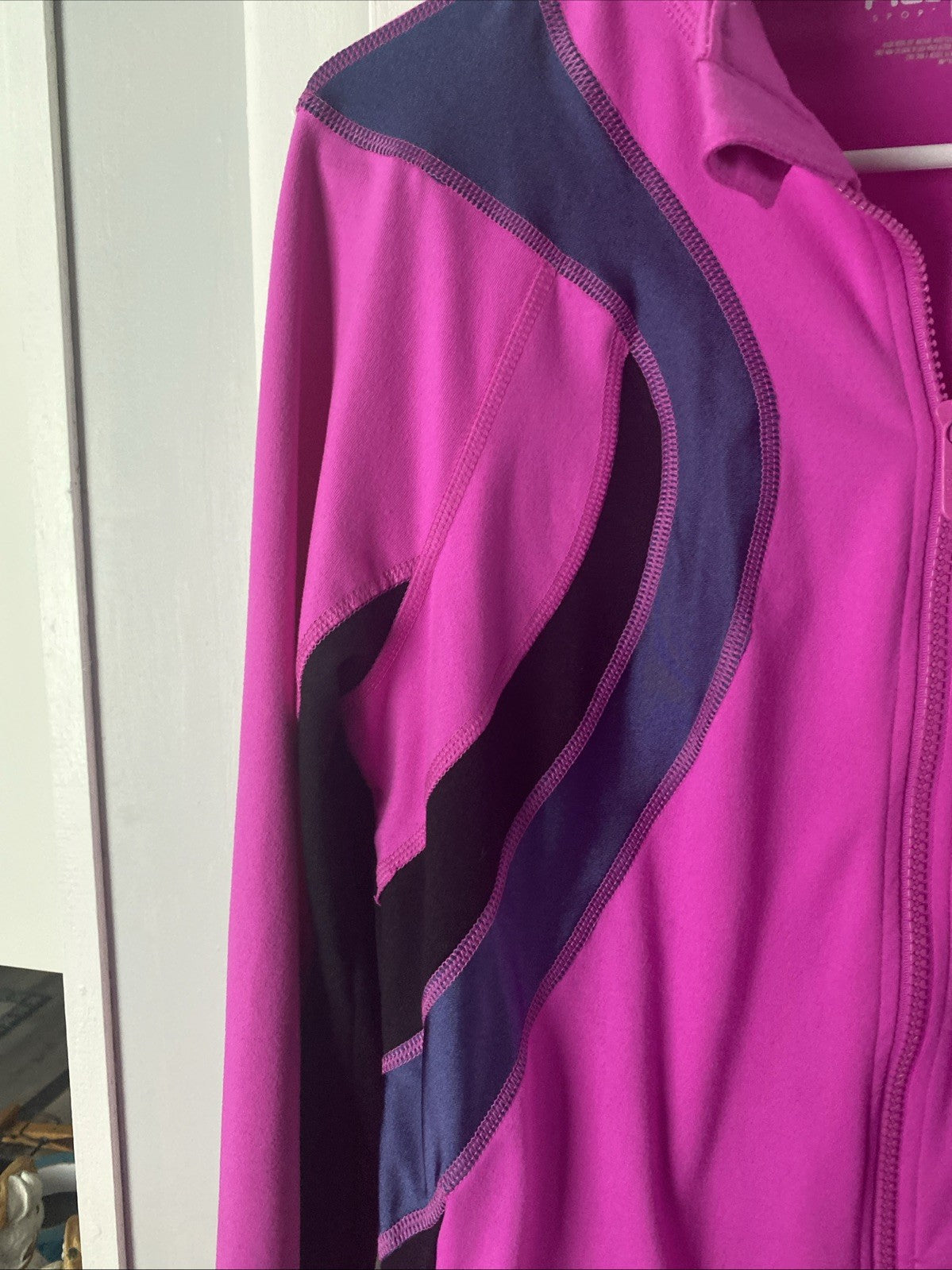 Fila Sport Full Zip Performance Hot Pink Long Sleeve Jacket