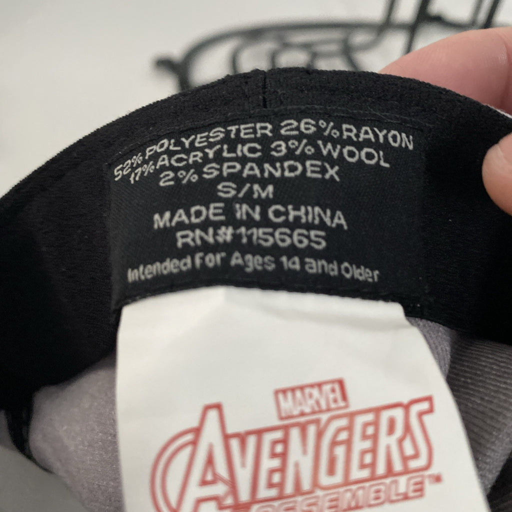 MARVEL Captain American Snapback Hat Men's Wool Blend Adjustable Cap Grey