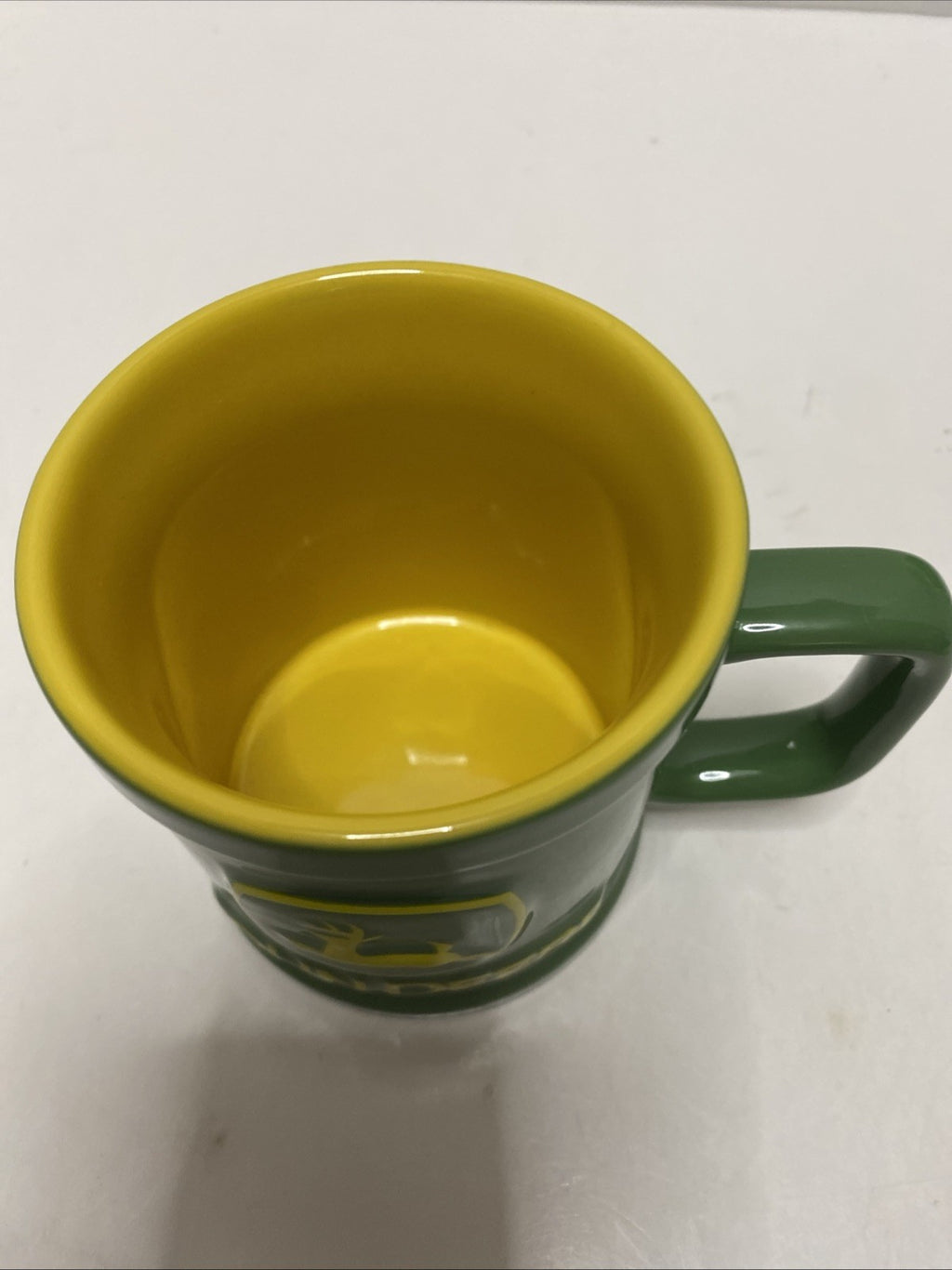 COLLECTIBLE Coffee Mug John Deere Raised Logo Coffee Mug - Preowned