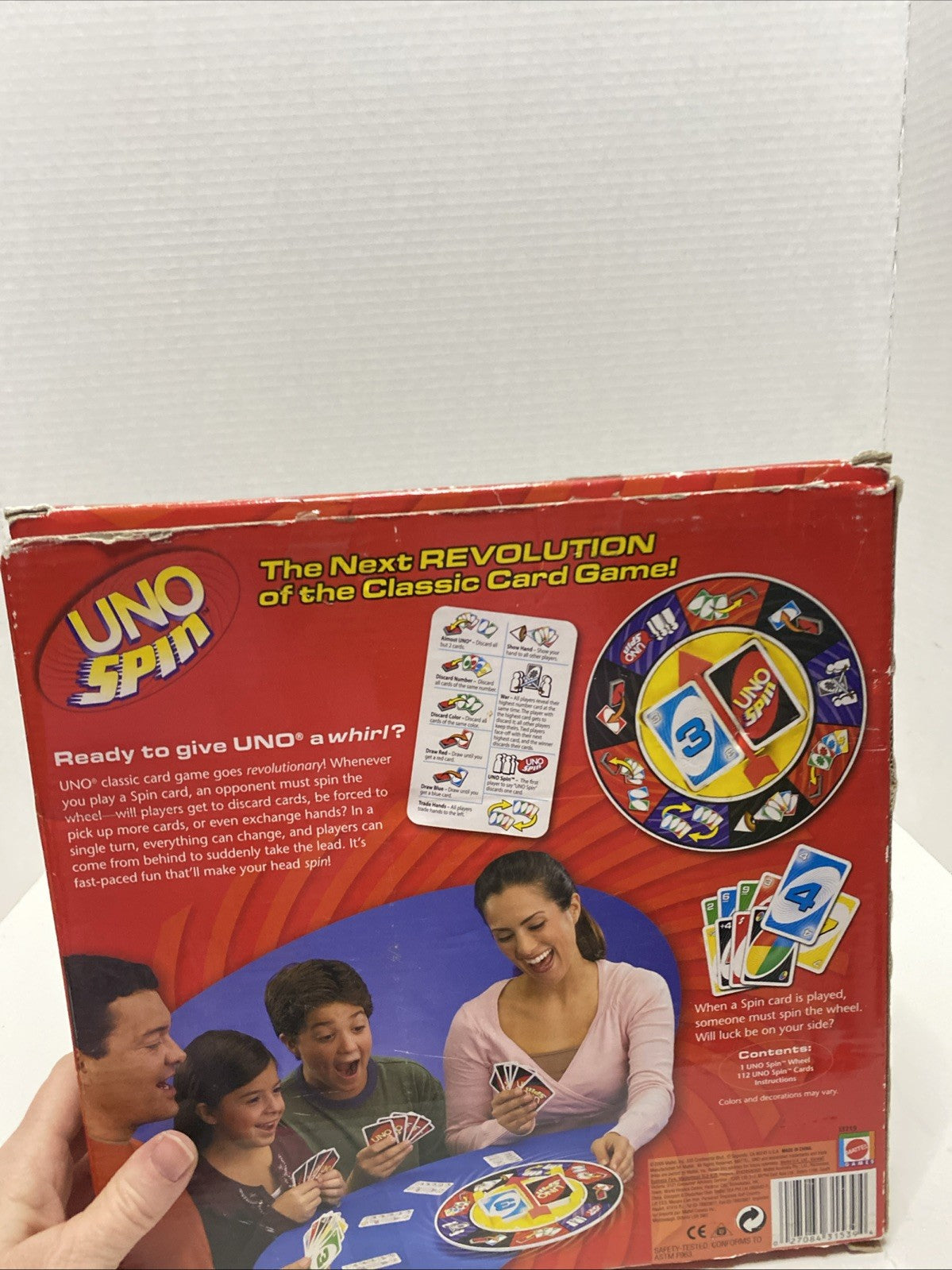 Uno Spin Mattel Games The Next Revoultion Of The Classic Card Game New In Box