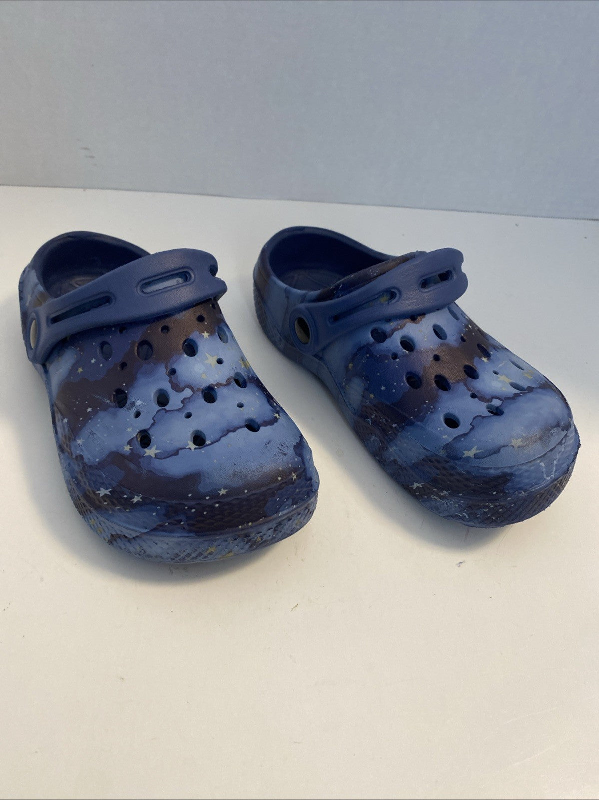 Moc Clogs Youth Size 11/12 Shoes Black/Blue Breathable