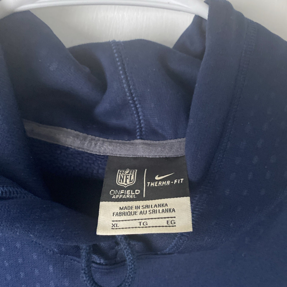NFL San Diego Chargers on field apparel XL  thermal fit sweatshirt with Pocket