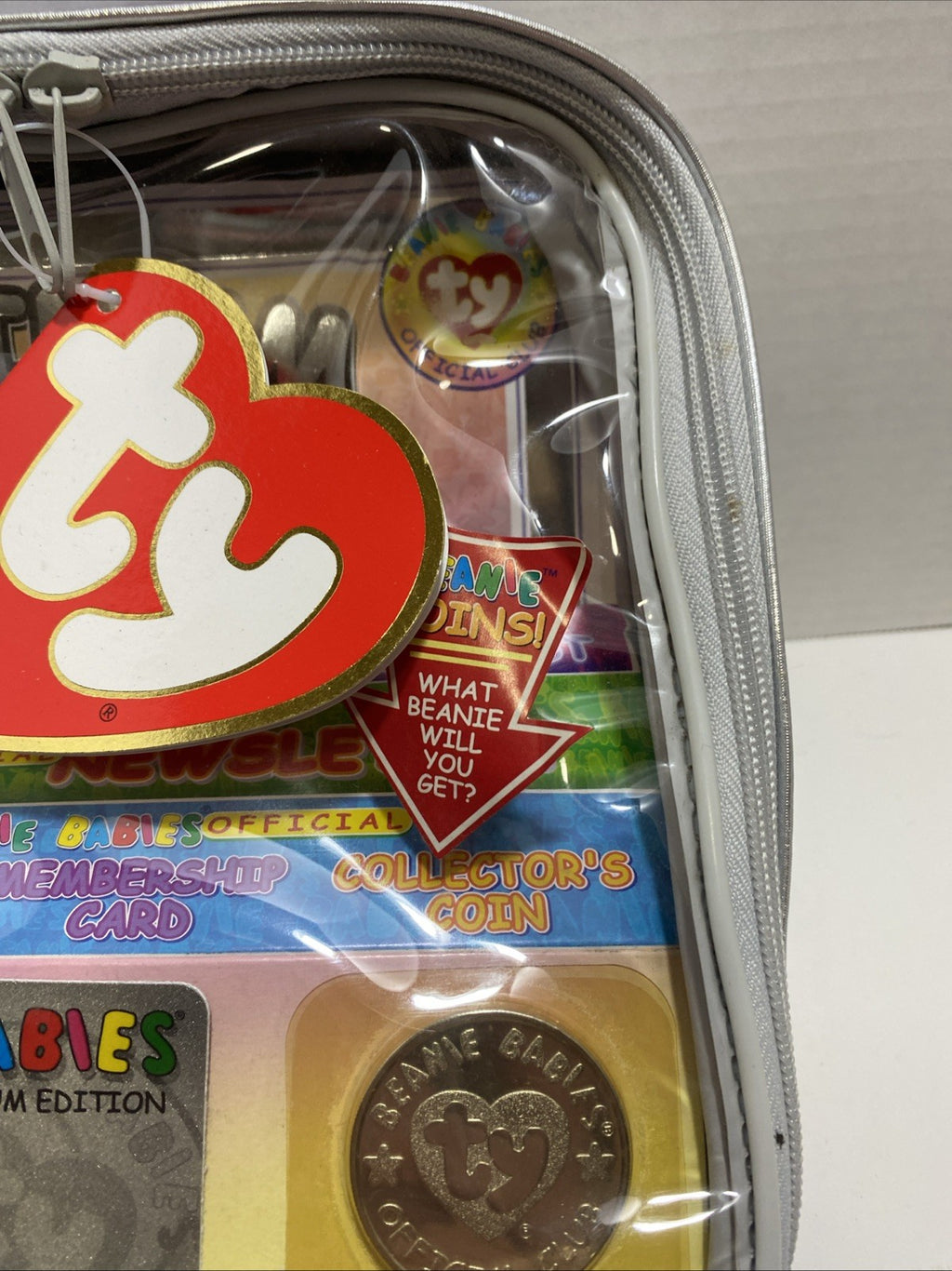 ty Beanie Babies Original Membership Club Platinum Kit Bag 1999 Vintage Sealed