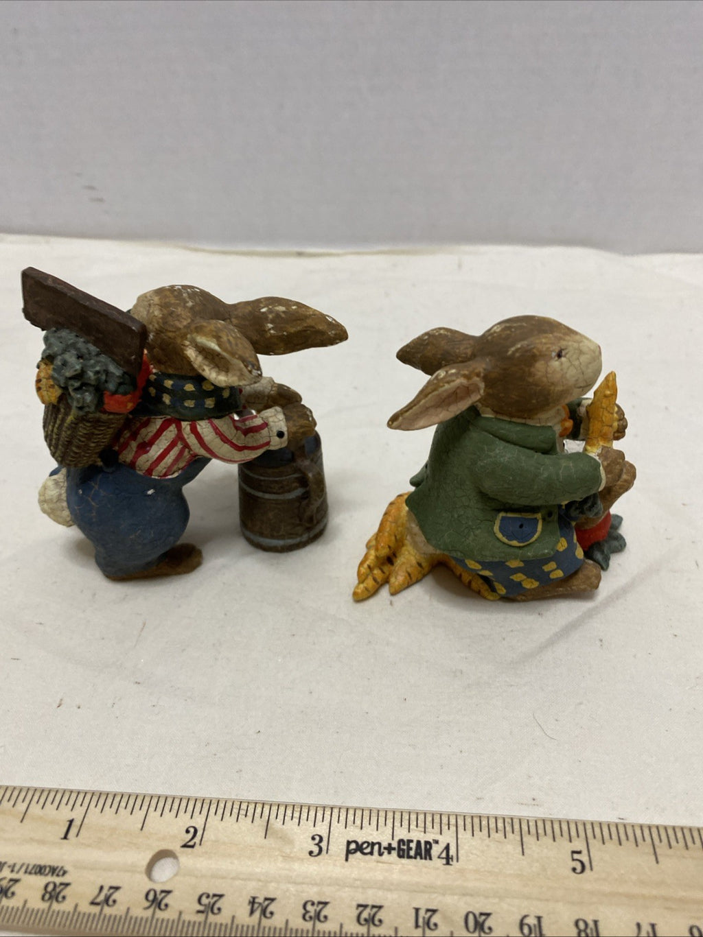 Vintage Bethany Lowe Susan Winger RARE rabbit fruit spring vegetable set