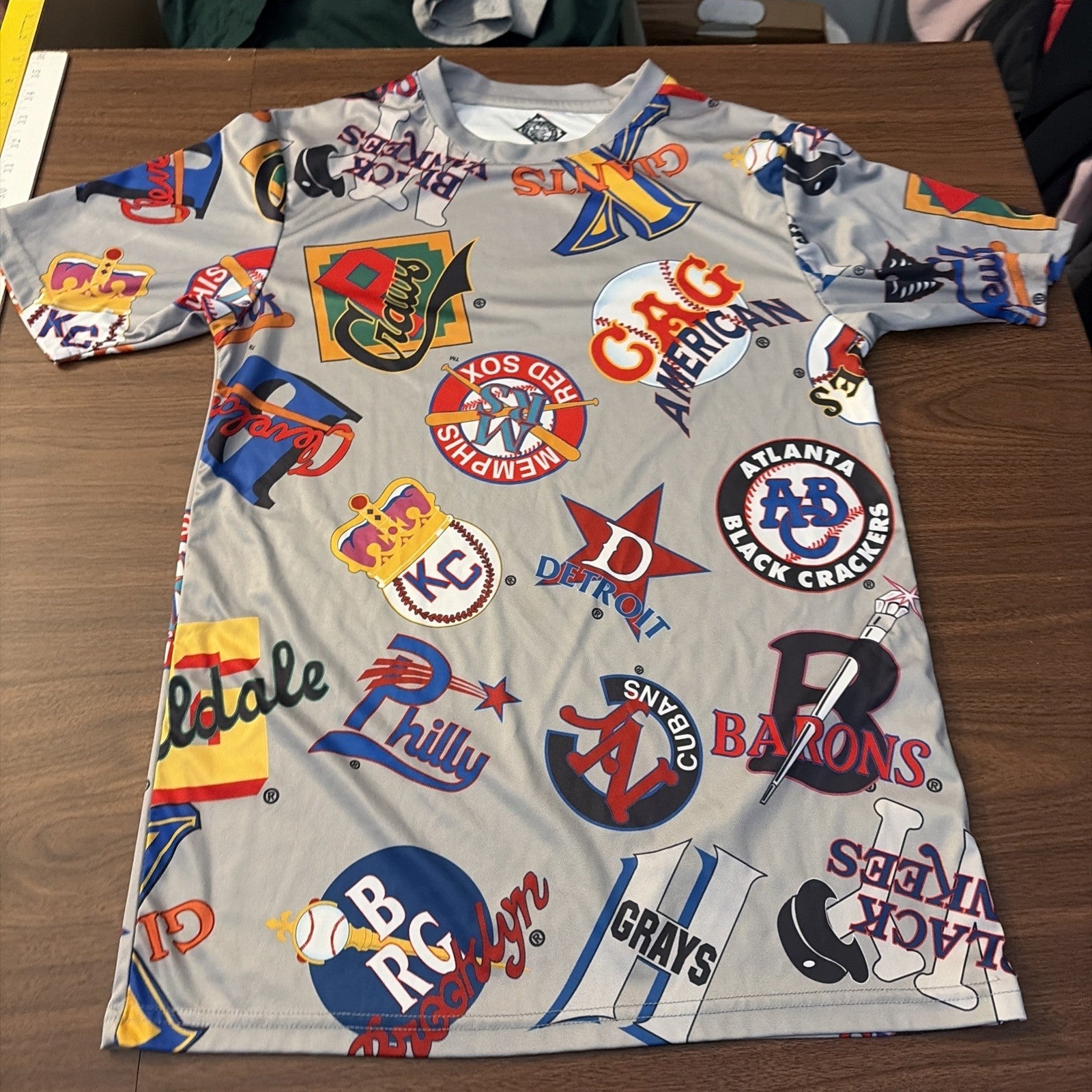 Negro Leagues Baseball Museum Mens S Short Sleeve Shirt All Over Print