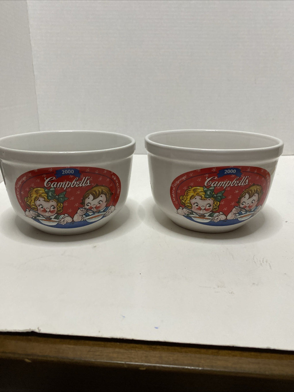 CAMPBELL’S KIDS SOUP BOWLS 2000 MILLENNIUM COLLECTION LOT OF 2