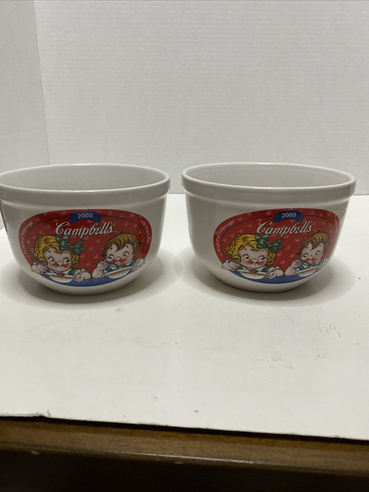 CAMPBELL’S KIDS SOUP BOWLS 2000 MILLENNIUM COLLECTION LOT OF 2