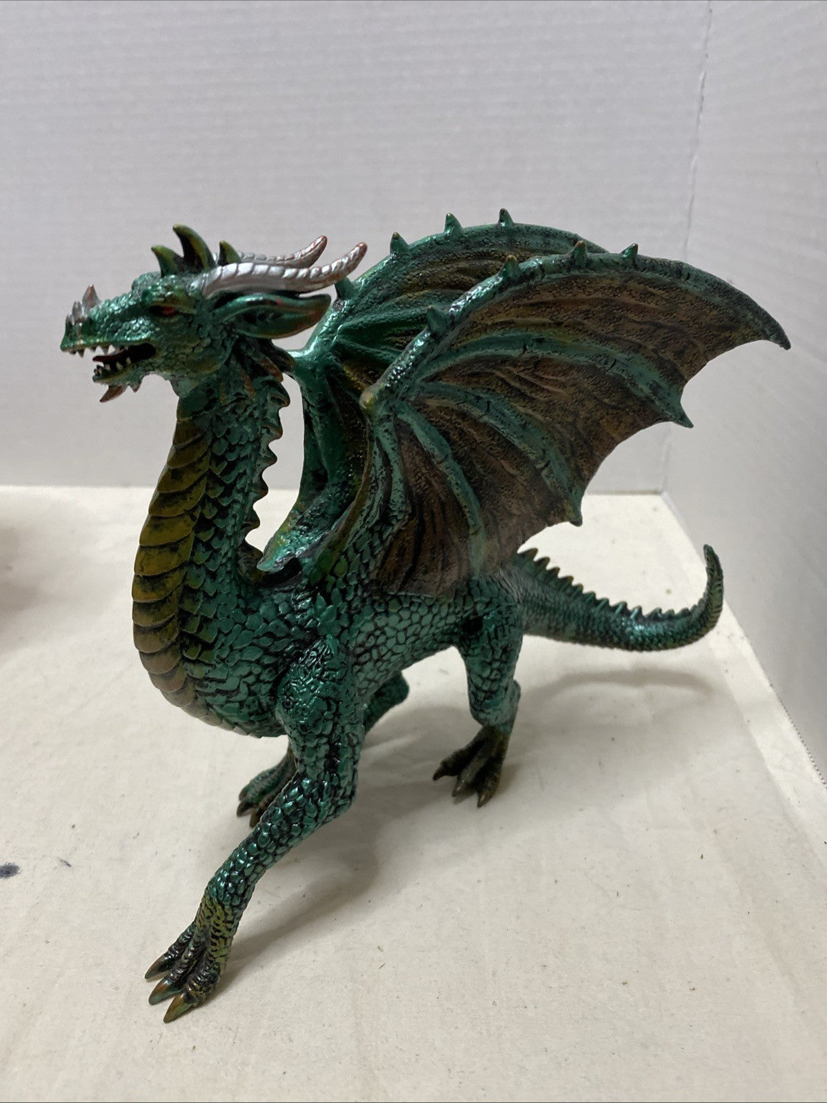 Green Dragon Myths and Marvels Figure 9"x7" Soft Rubber