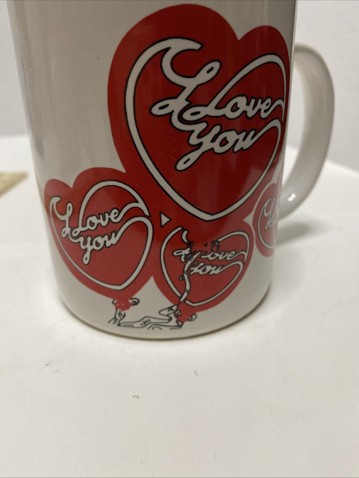 I Love You Big Red Heart with tiny hearts all... 1988 Vintage
