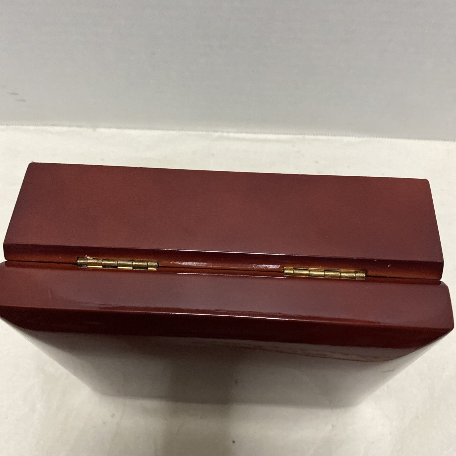 Rosewood Jewelry Box Made By Noble 6x5x2-3/4"