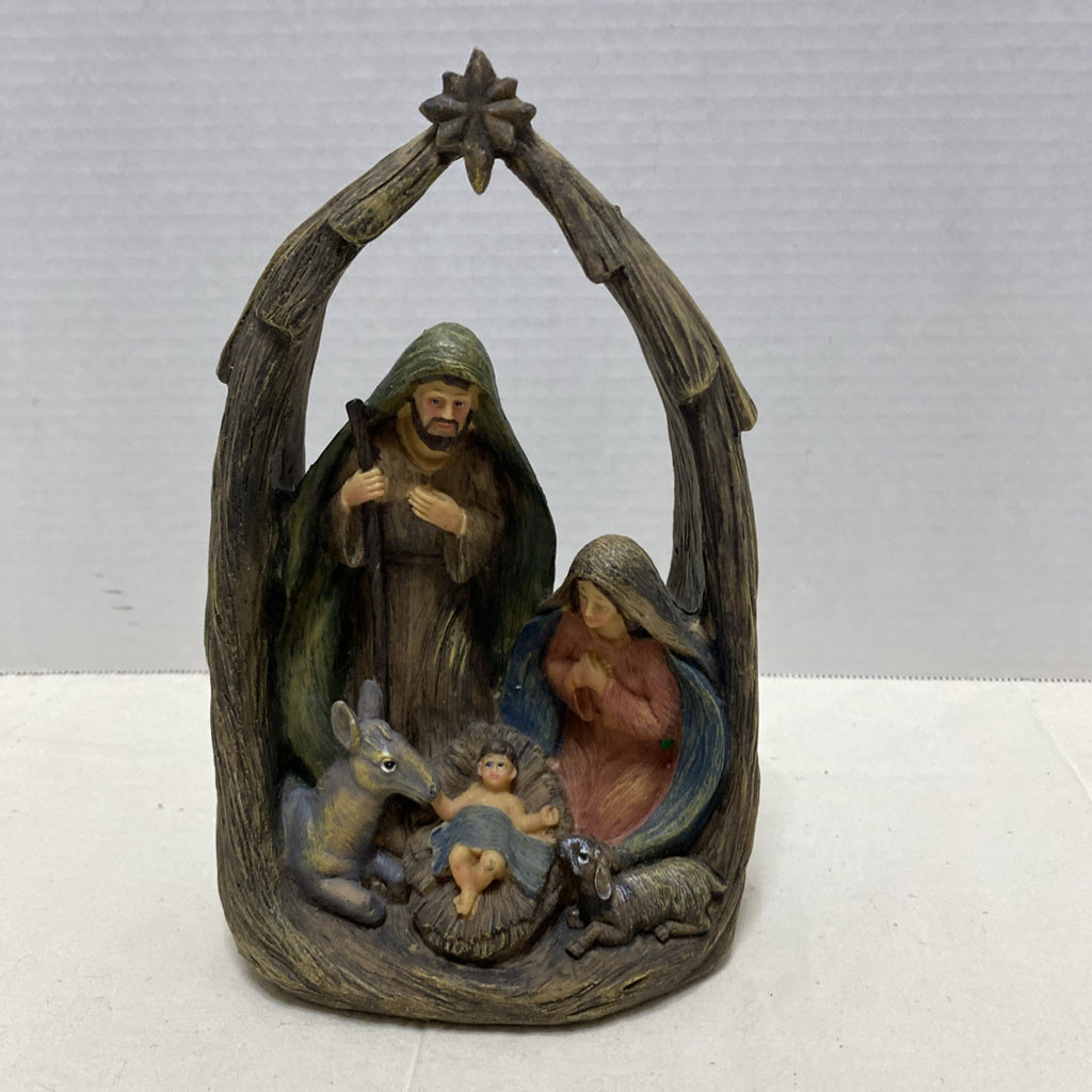 Nativity Scene, Holy Family, Resin