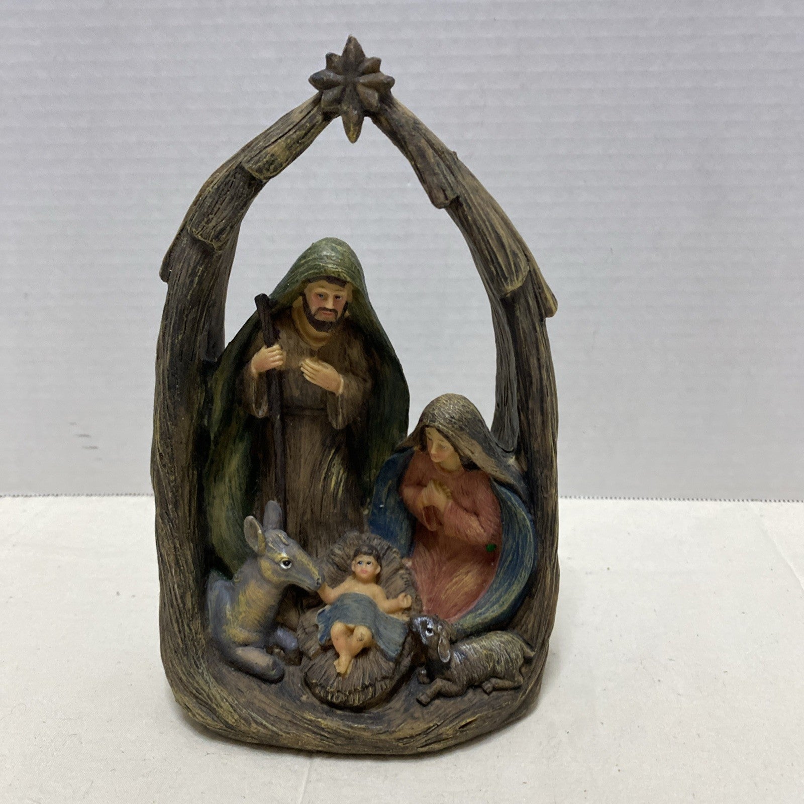 Nativity Scene, Holy Family, Resin