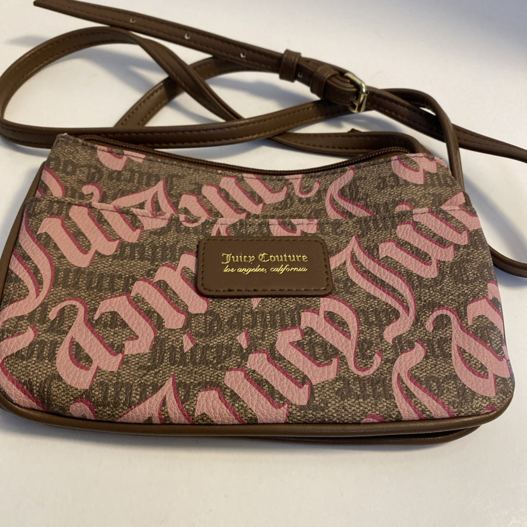 Juicy Couture Bag Shoulder Purse w/long Brown Leather Strap