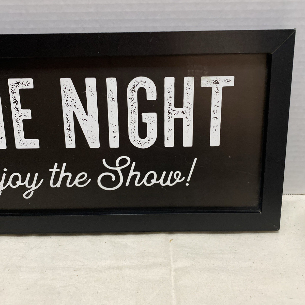 Disney Mickey Mouse Movie Night Home Theater Distressed Wall Decor Wood Sign