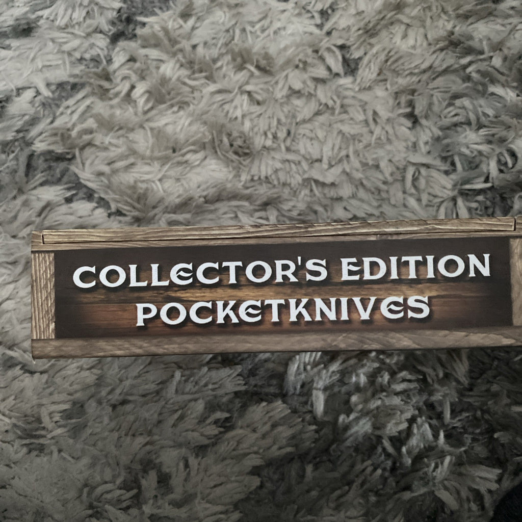 WINCHESTER RMEF COLLECTORS EDITION POCKET KNIFE & DISPLAY BOX