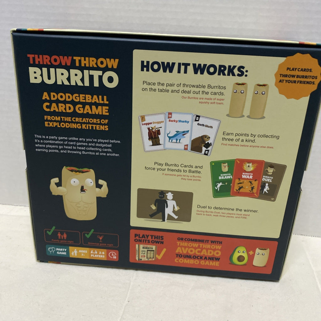 Throw Throw Burrito Game Extreme Outdoor Edition New Dodgeball Party Game