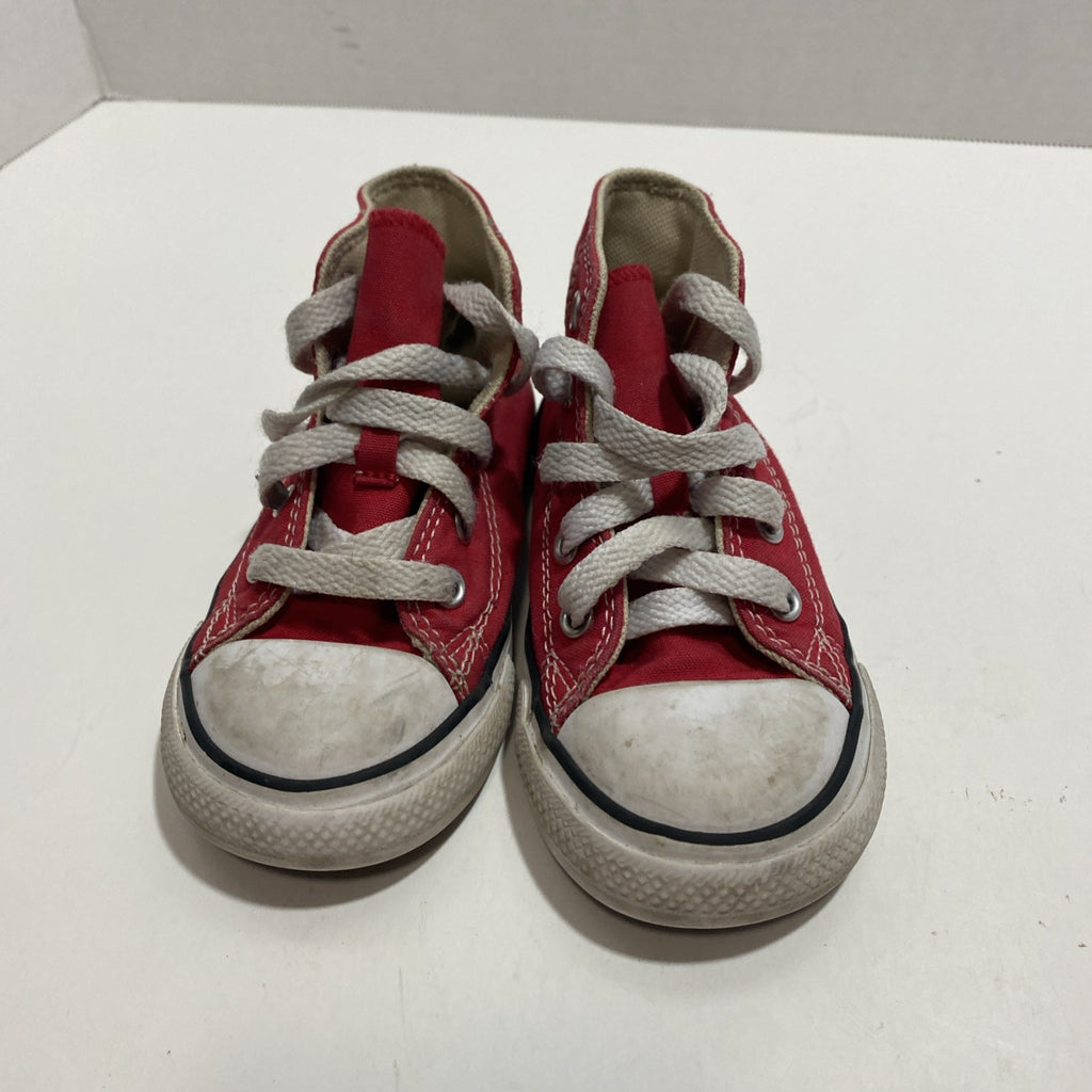 Converse Kids Chuck Taylor All Star High Top Shoes Red Size 7