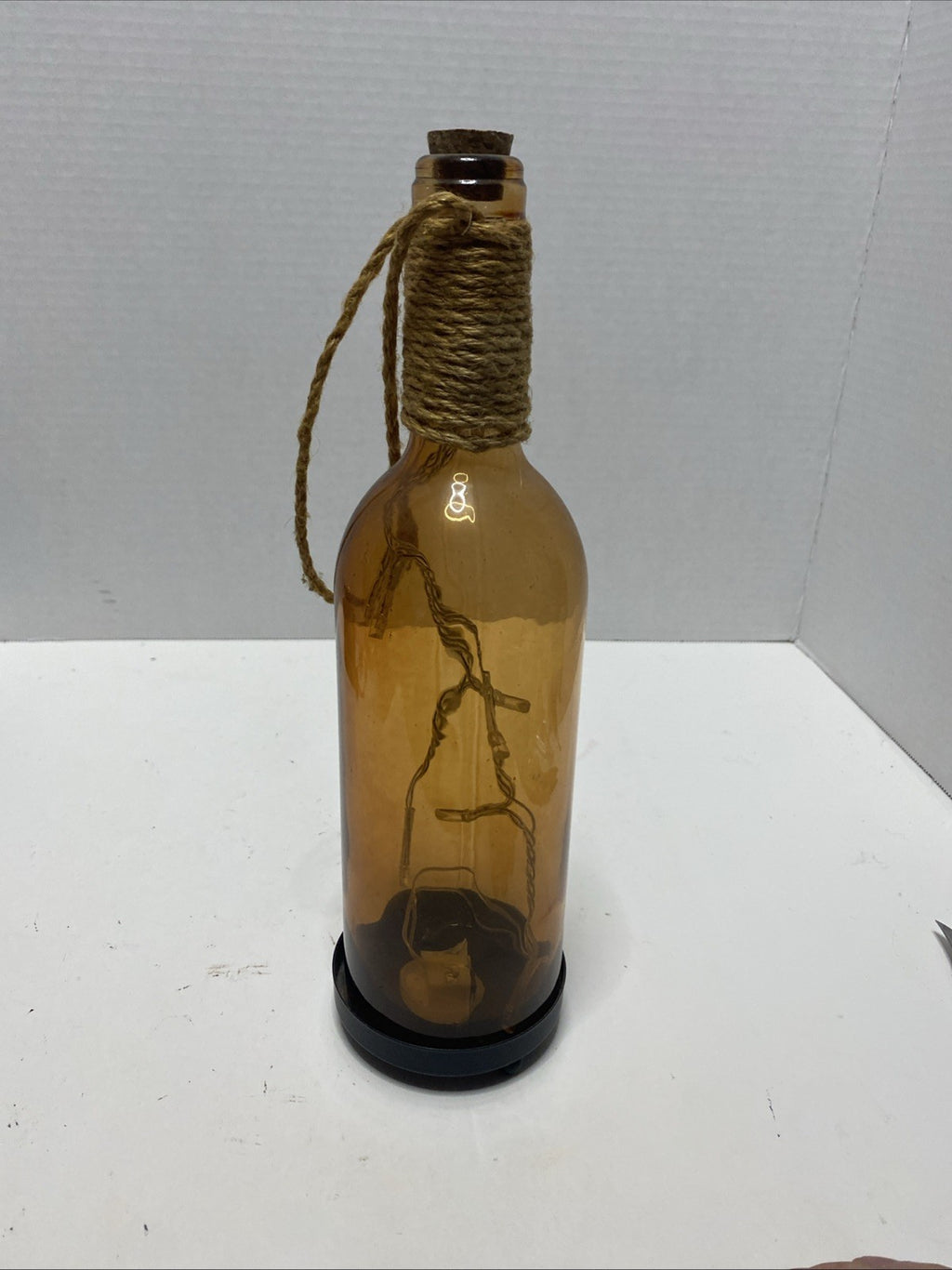 Infinity LED Amber Bottle with Lights
