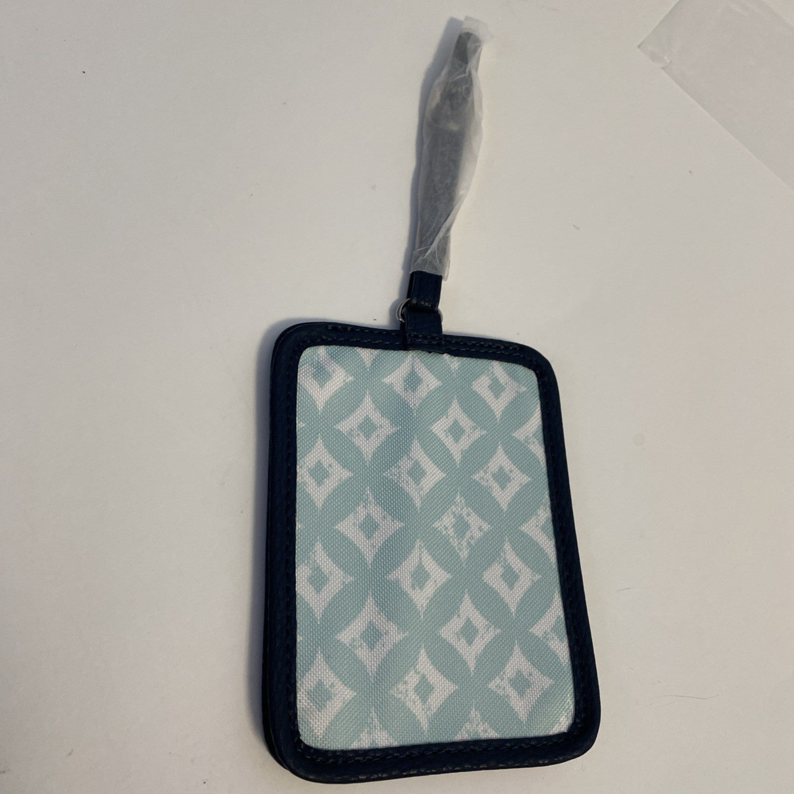 NEW Thirty One Carry Me Away Luggage Tag - Sparkling Squares Blue