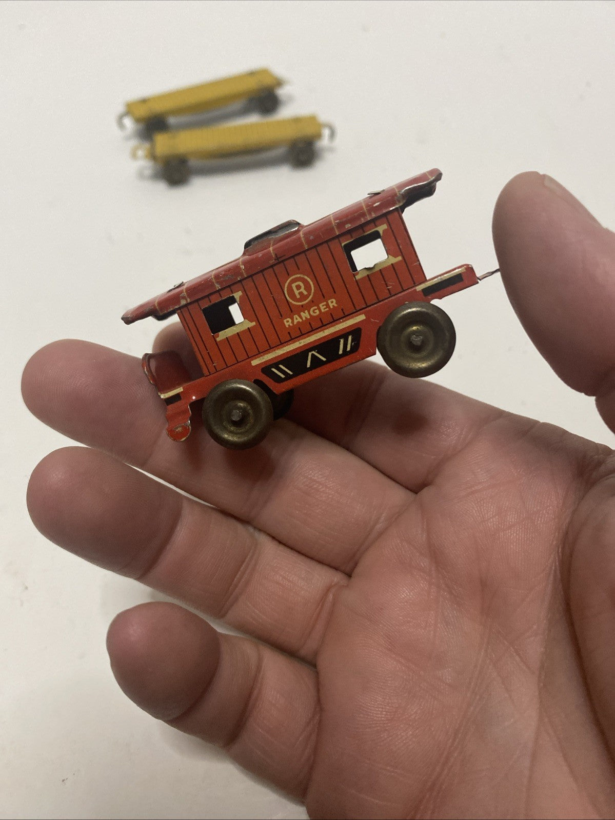 Ranger R.R. Tin Train 10 Cars  3 Engines Please See Pics