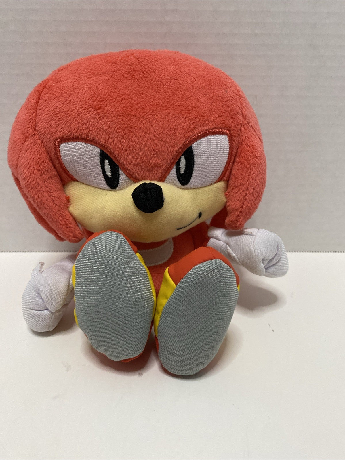 #N7- Sega Sonic The Hedgehog Knuckles 8" Plush Jakks Pacific Stuffed Toy