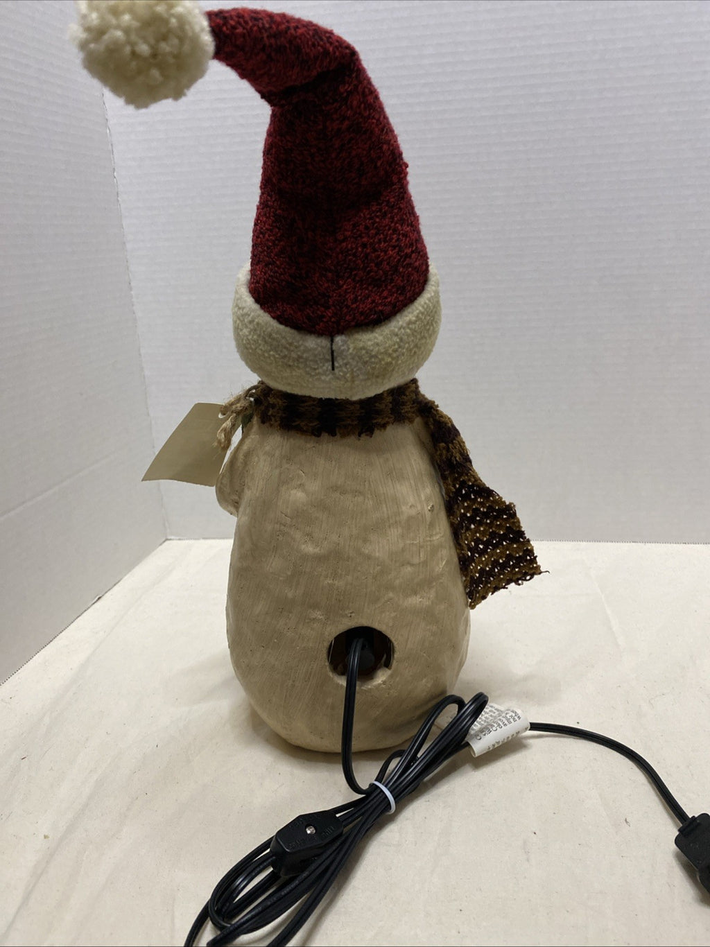Country Friends  SNOWMAN W/HAT AND SCARF NIGHT LIGHT TESTED WORKS
