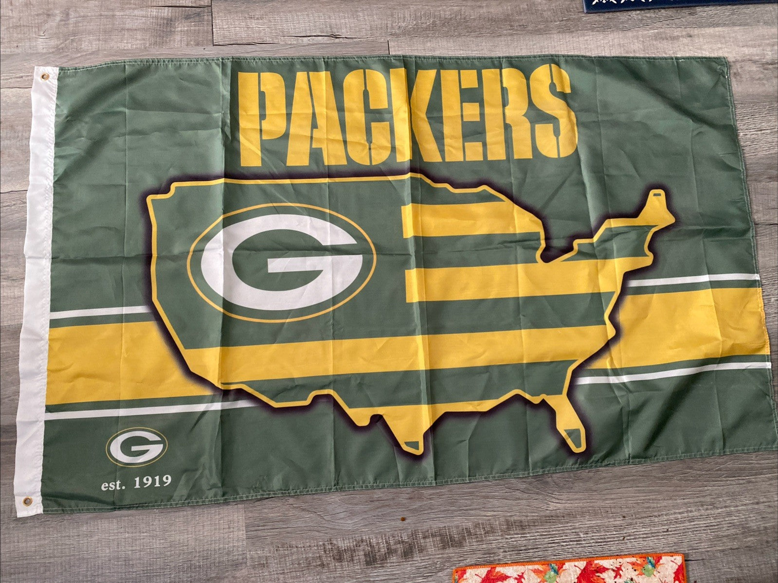 Wincraft 3'x5' Foot Green Bay Packers USA Flag NFL Indoor Outdoor Est 1919