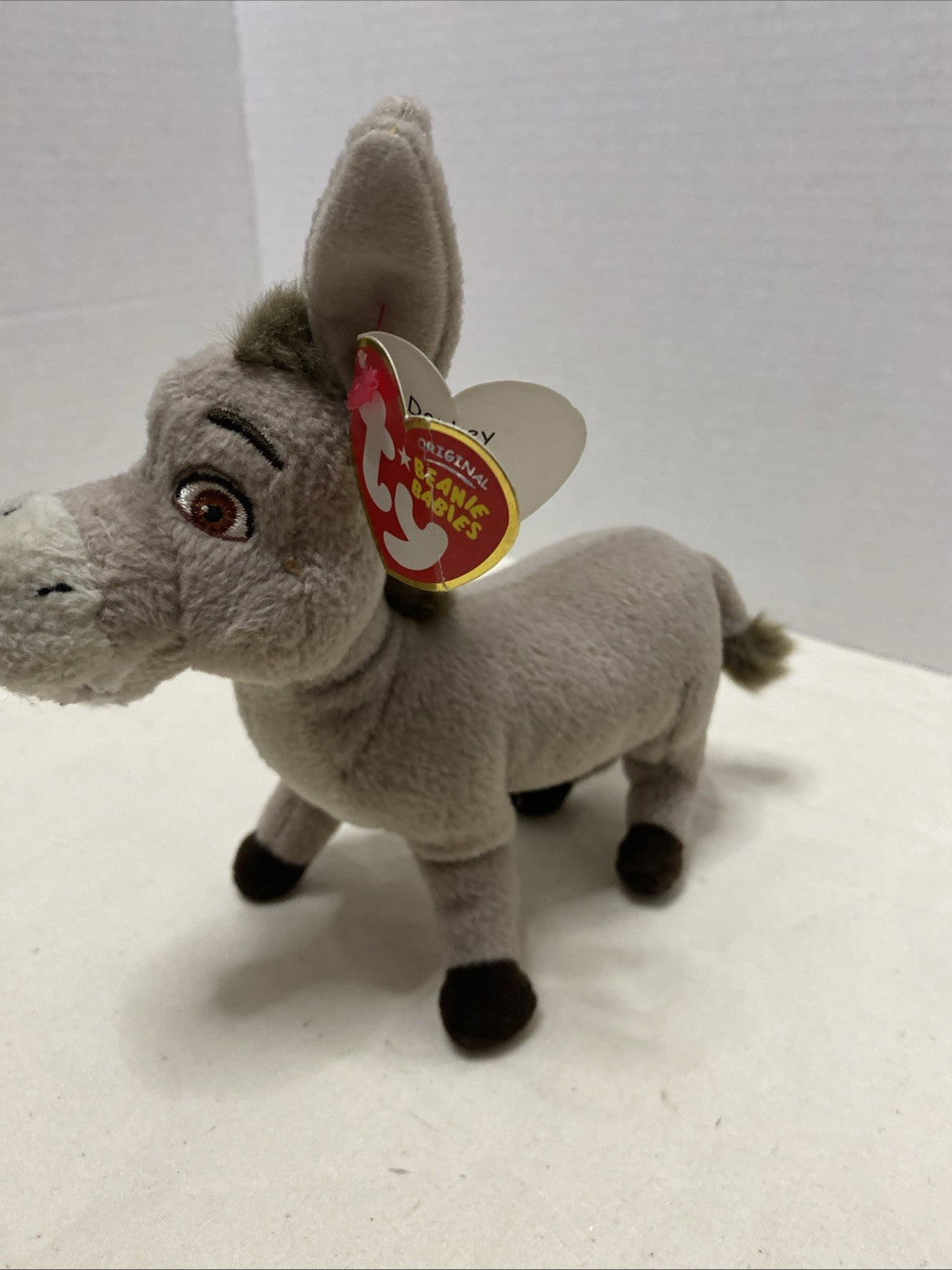VTG TY Beanie Babies Donkey Shrek The Third Plush Toy 2007 Stuffed Rare