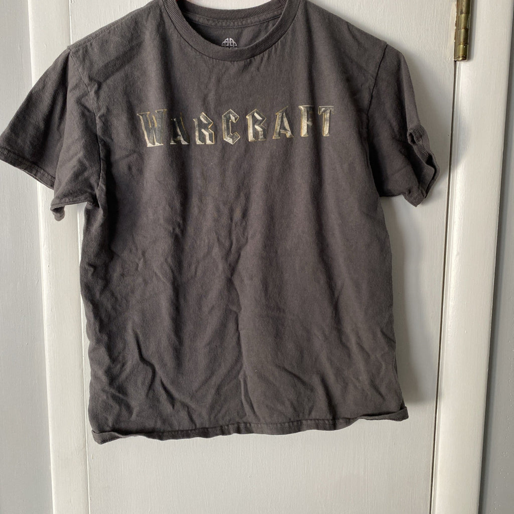Blizzard Warcraft Tee Teen’s Cotton T Shirt Large PC Gamer Logo Fan Gear Y2k