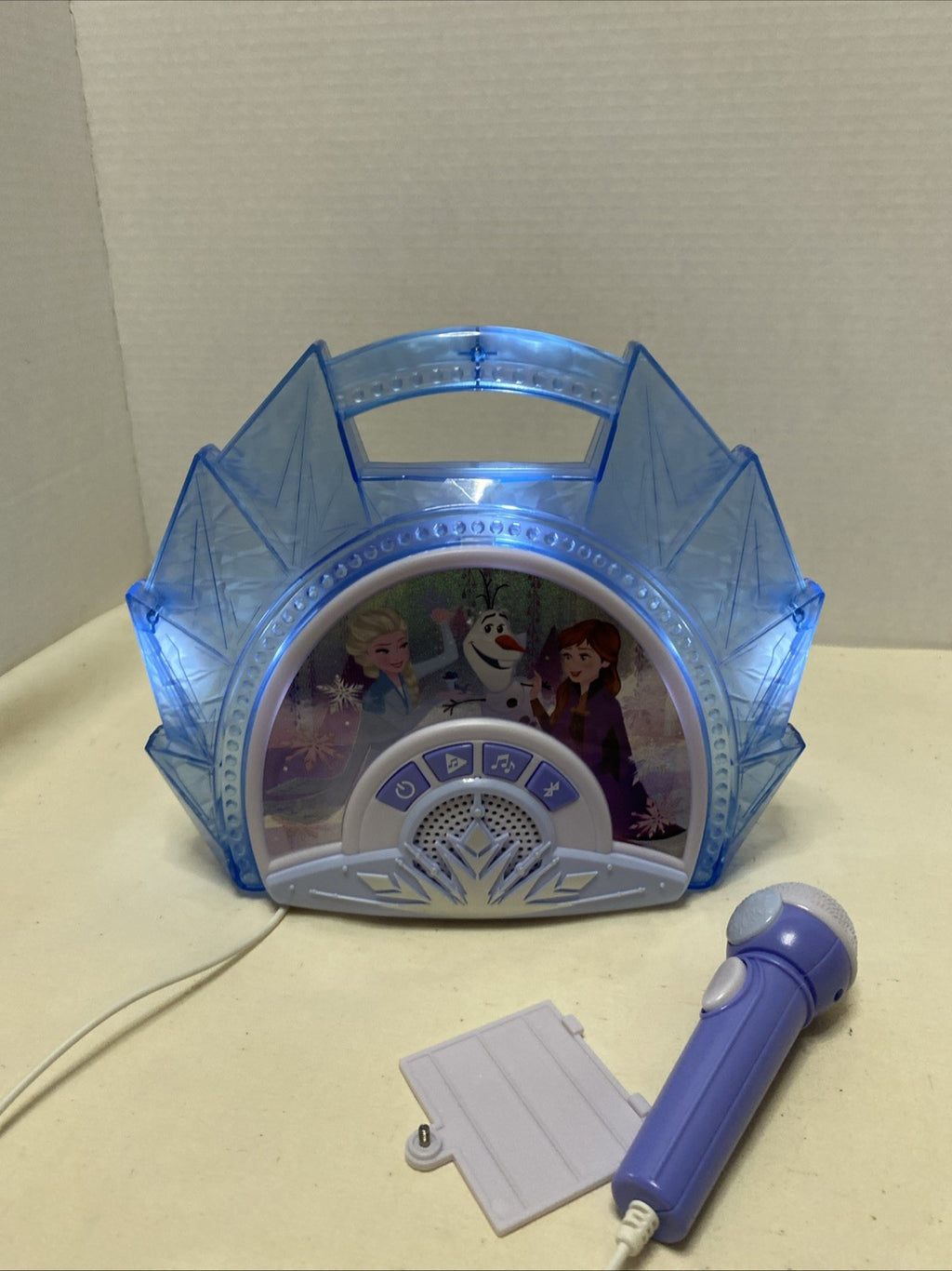 Disney Frozen 2 Portable Karaoke BT Sing Along MP3 Microphone Working Tested