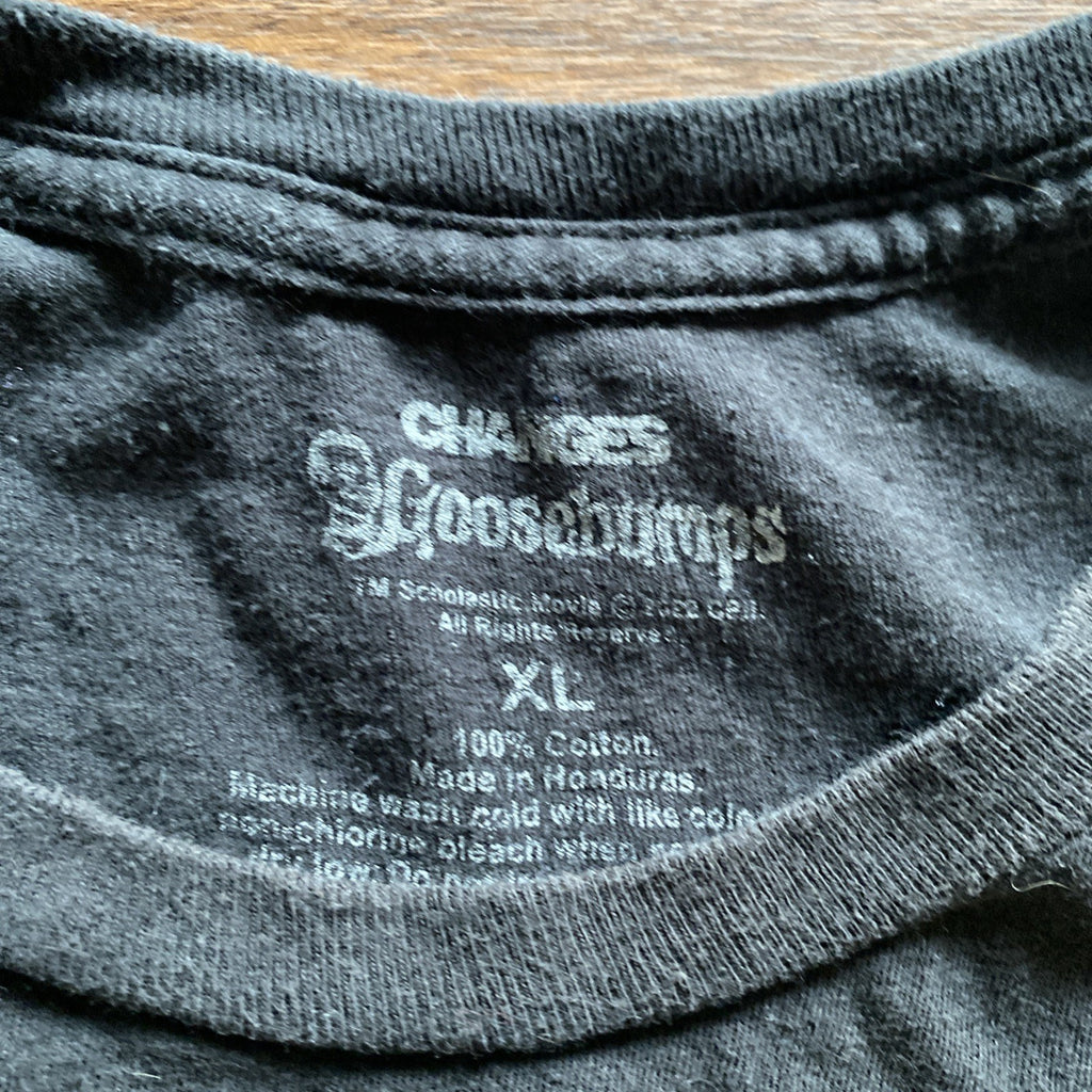 Goosebumps Beware Of Monsters Black Short Sleeve Graphic T Shirt Size XL