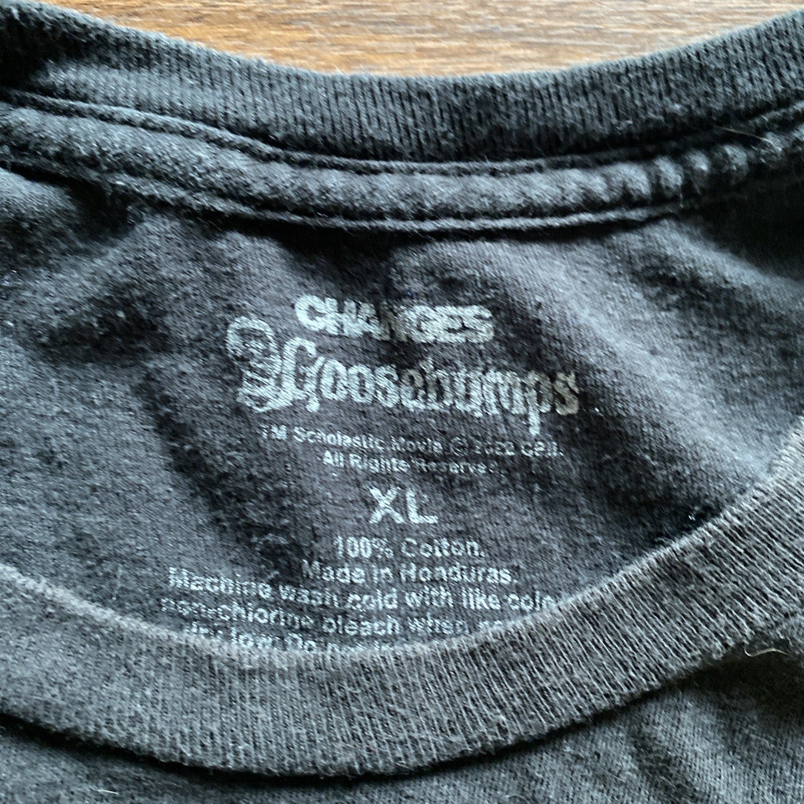 Goosebumps Beware Of Monsters Black Short Sleeve Graphic T Shirt Size XL