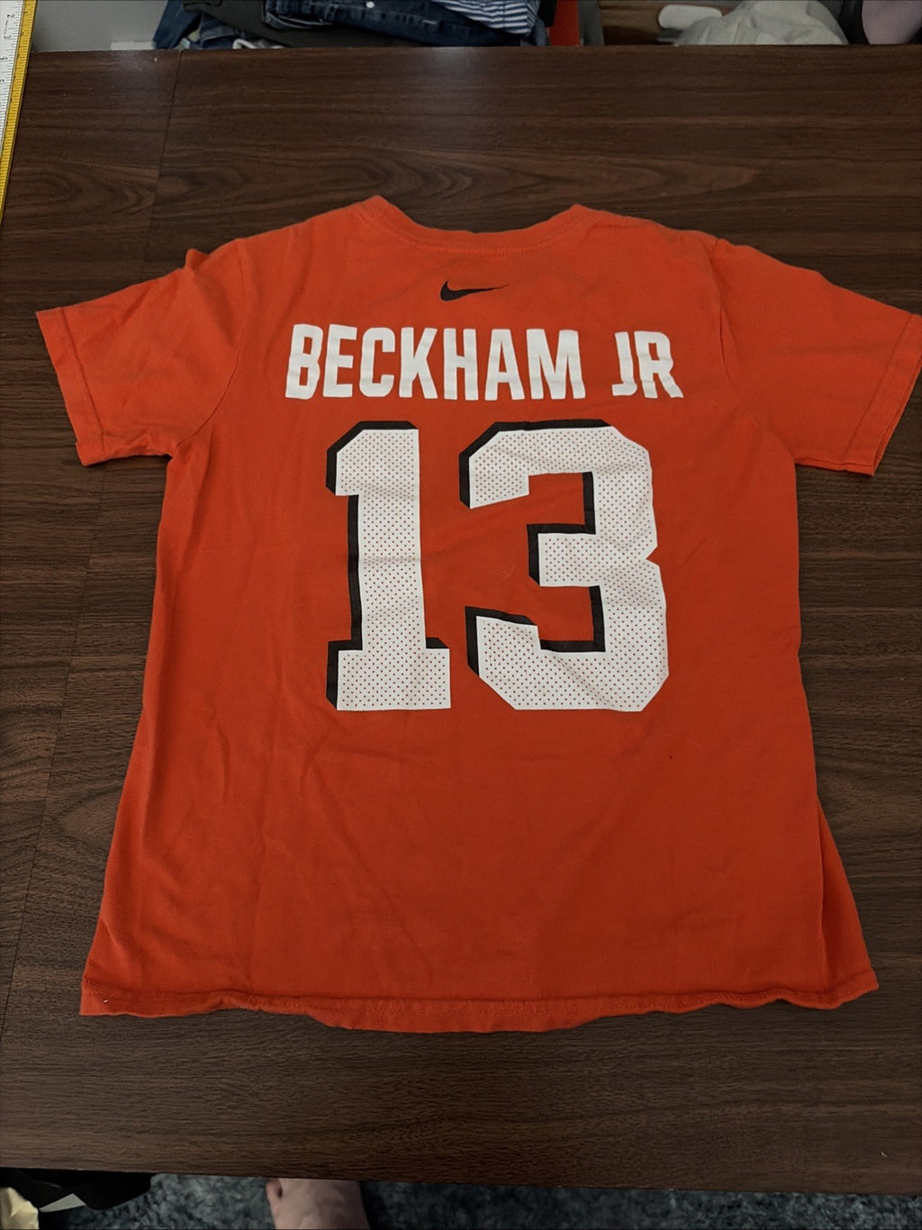 The Nike Tee Cleveland Browns # 13 Beckham Jr. Youth Medium Orange.