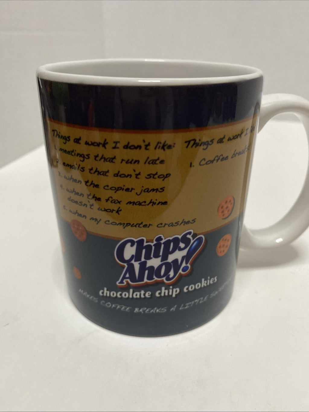 Chips Ahoy! Funny Boss Mug Coffee Break Chocolate Chip Cookies Office Humor Cup
