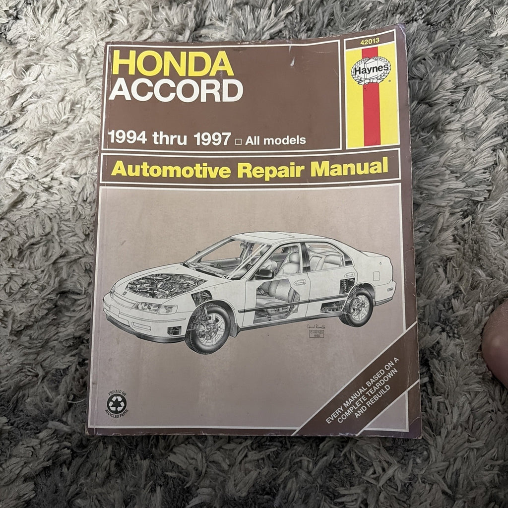 Haynes Repair Manual 42013: Honda Accord 1994-1997 All Models