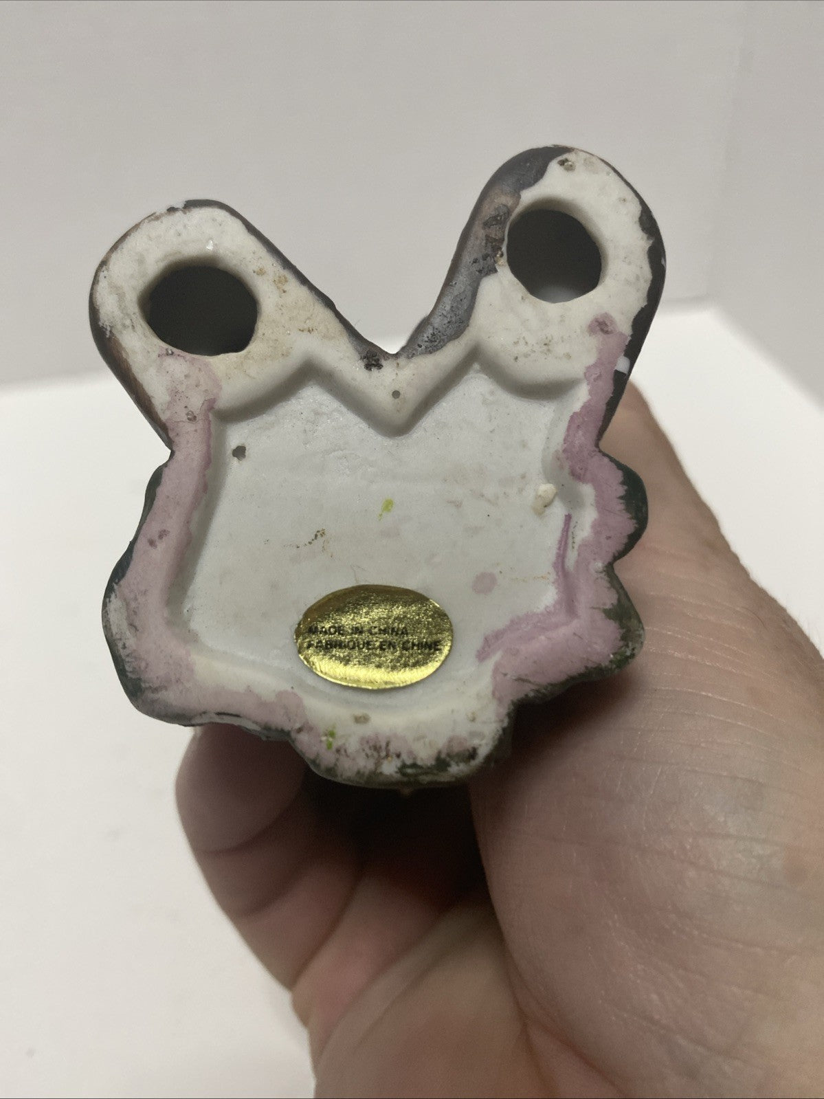 Vintage Fun World Ceramic Creature Frankenstein 6” Candle Holder No Box