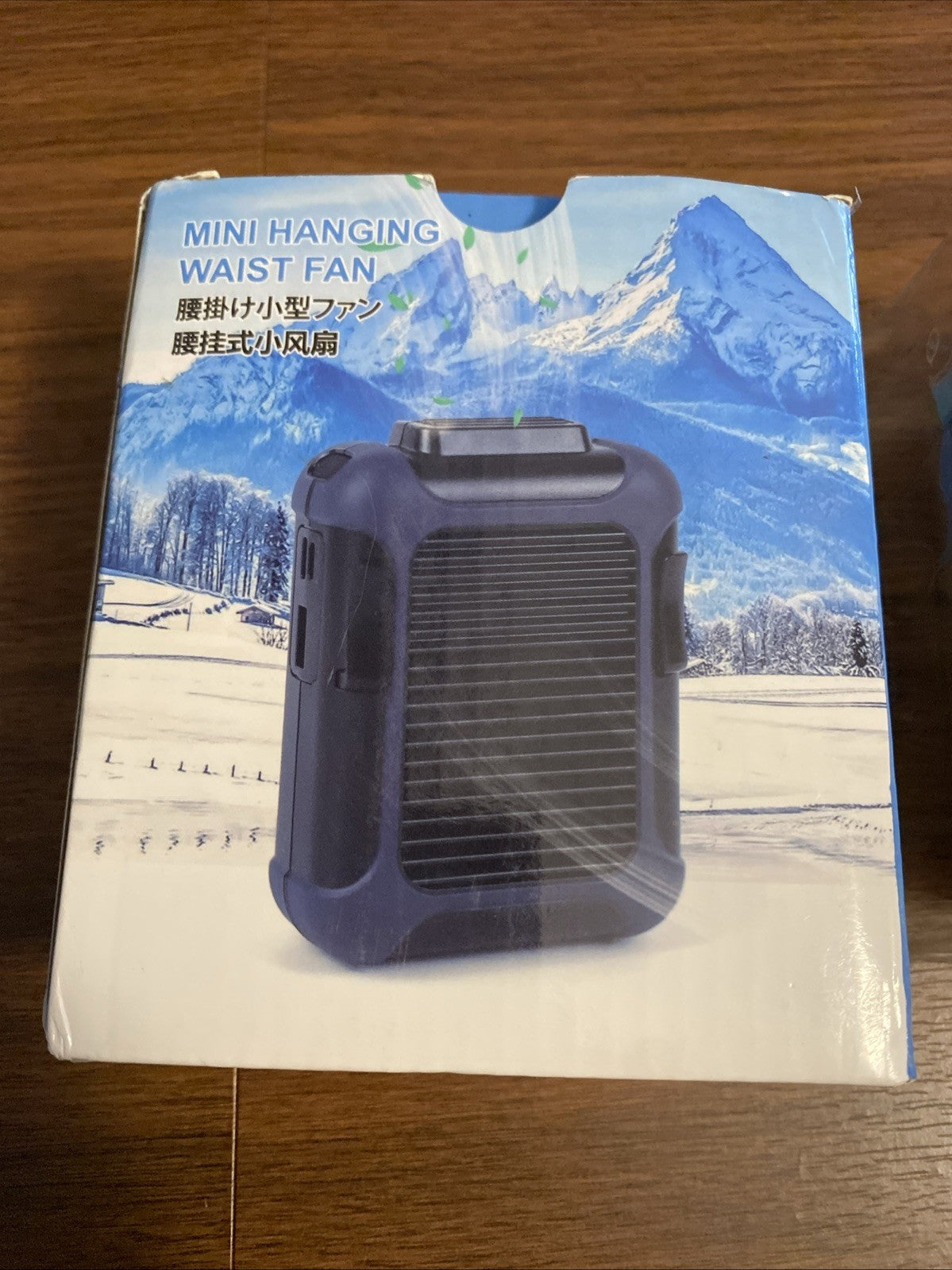 Portable Waist Belt Fan Rechargeable 23h Runtime 3 Speeds Outdoor Cooling