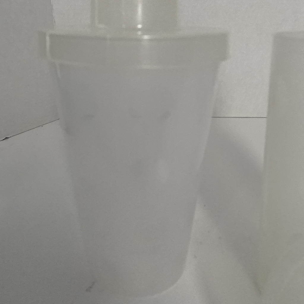 Large LEGO® Pick A Brick Plastic Cups Containers with Snap on Lids (Lot of 2)