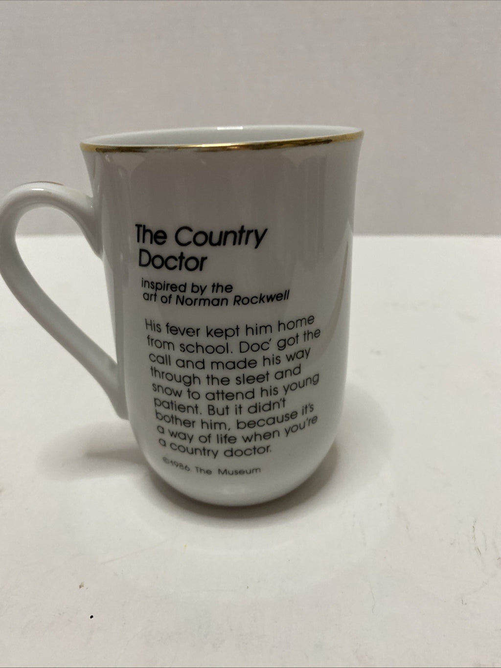 Norman Rockwell Collectible Coffee Mug "The Country Doctor" 1986