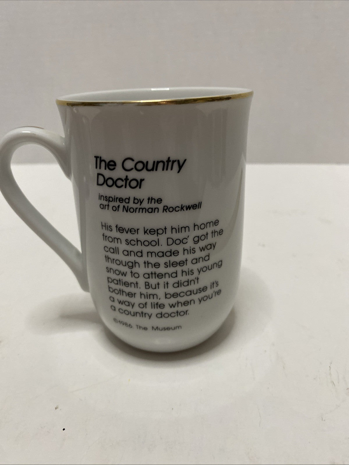 Norman Rockwell Collectible Coffee Mug "The Country Doctor" 1986