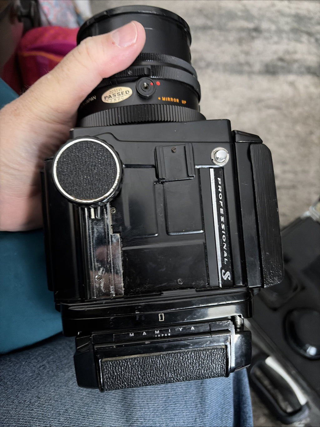 Lot Mamiya RB67 Pro S 90mm f/3.8 Sekor C Lens Film Camera Case And Equipment