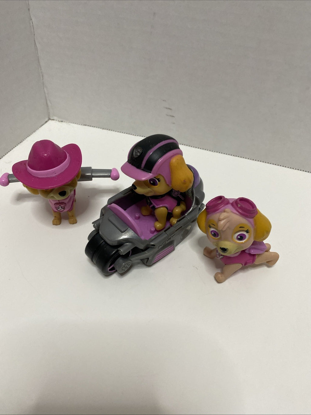 Paw Patrol Skye Action Figure Lot of 3 Mighty Pup Toys.